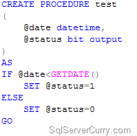 SQL Server: Return Boolean from Stored Procedure